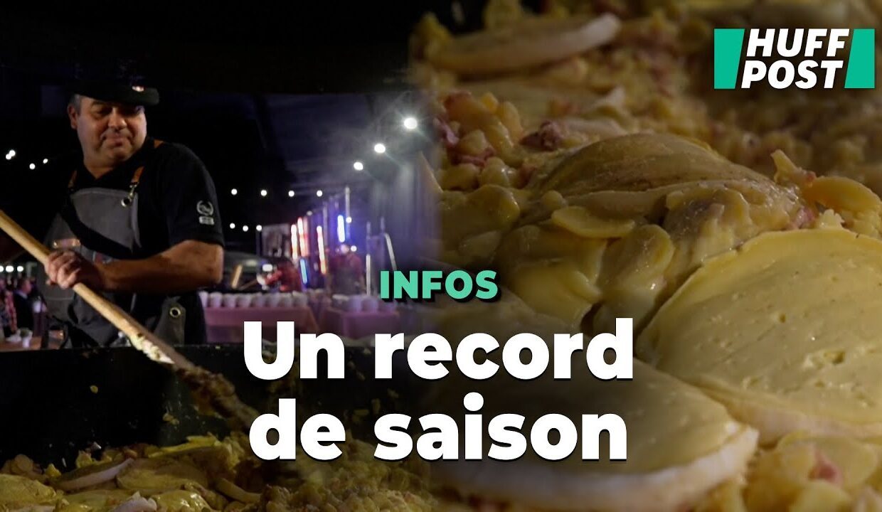 En Savoie, le record de la plus grosse tartiflette du monde a été battu et c’est pour la bonne cause